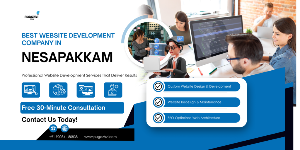 Best Website Development Company in Nesapakkam - Pugazhvi Technology