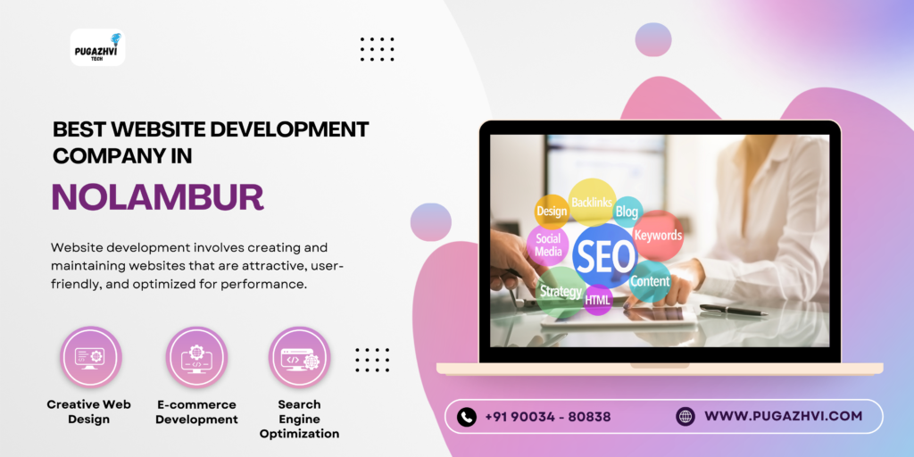 Best Website Development Company in Nolambur – Pugazhvi Technology