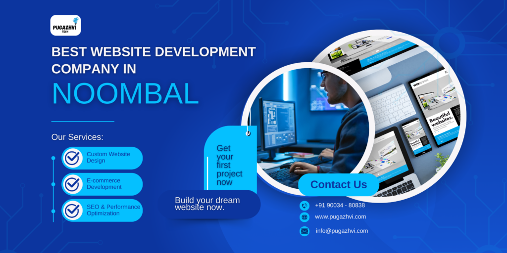 Best Website Development Company in Noombal – Pugazhvi Technology